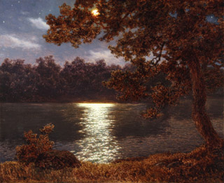 Lote 94: CHOULTSE, Ivan Fedorovitch 'CLARO DE LUNA. REFLEJOS EN EL LAGO'