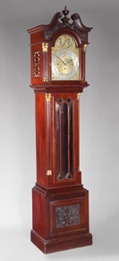 Lote 319: GRANDFATHER CLOCK INGLES CON DOBLE SONERIA. GRANDFATHER CLOCK INGLES CON DOBLE SONERIA.