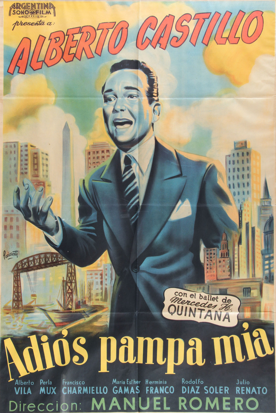  AFICHE PUBLICITARIO EN COLORES ENMARCADO.