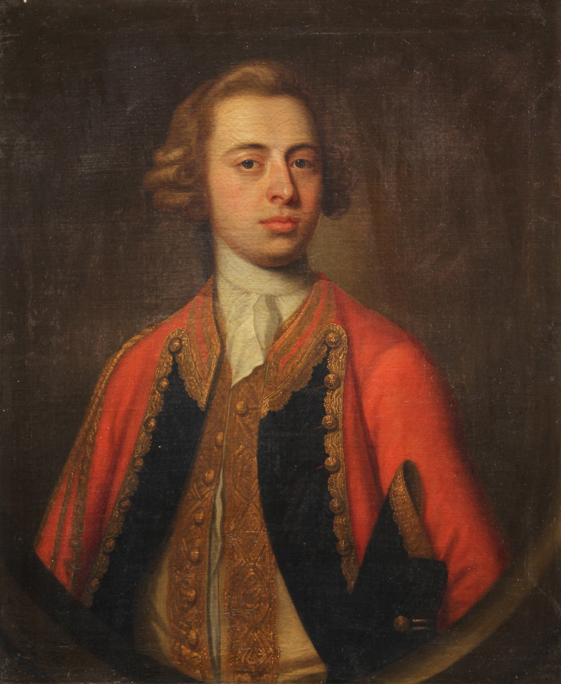 FELLOWES, James 'PORTRAIT OF A GENTLEMAN IN RED COAT'