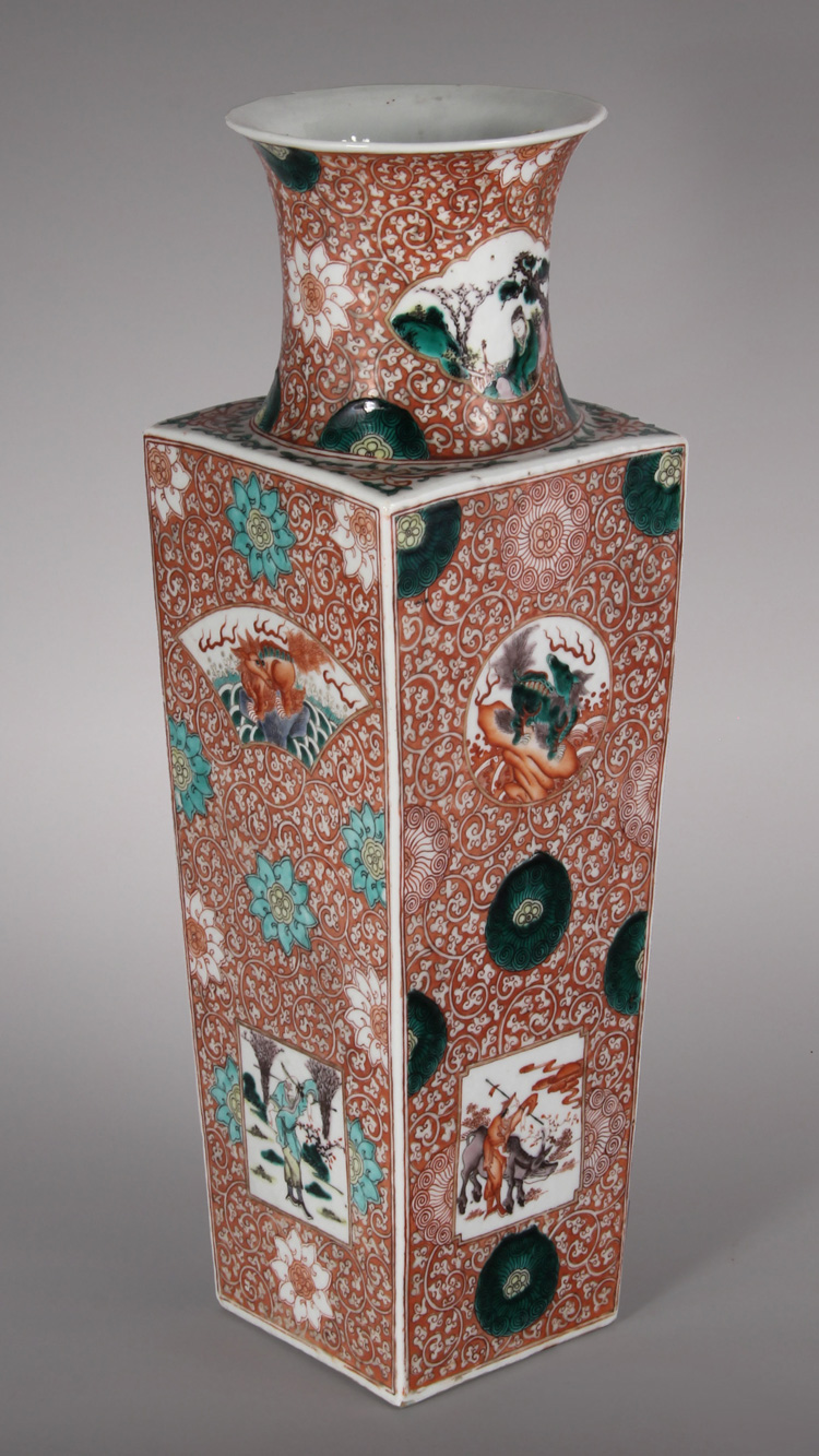  VASO DE ANTIGUA PORCELANA CHINA.
