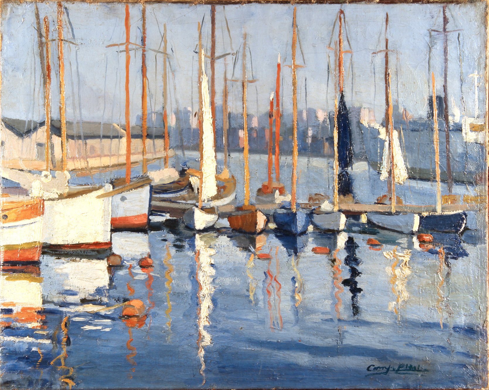 'BARCOS EN AMARRA'