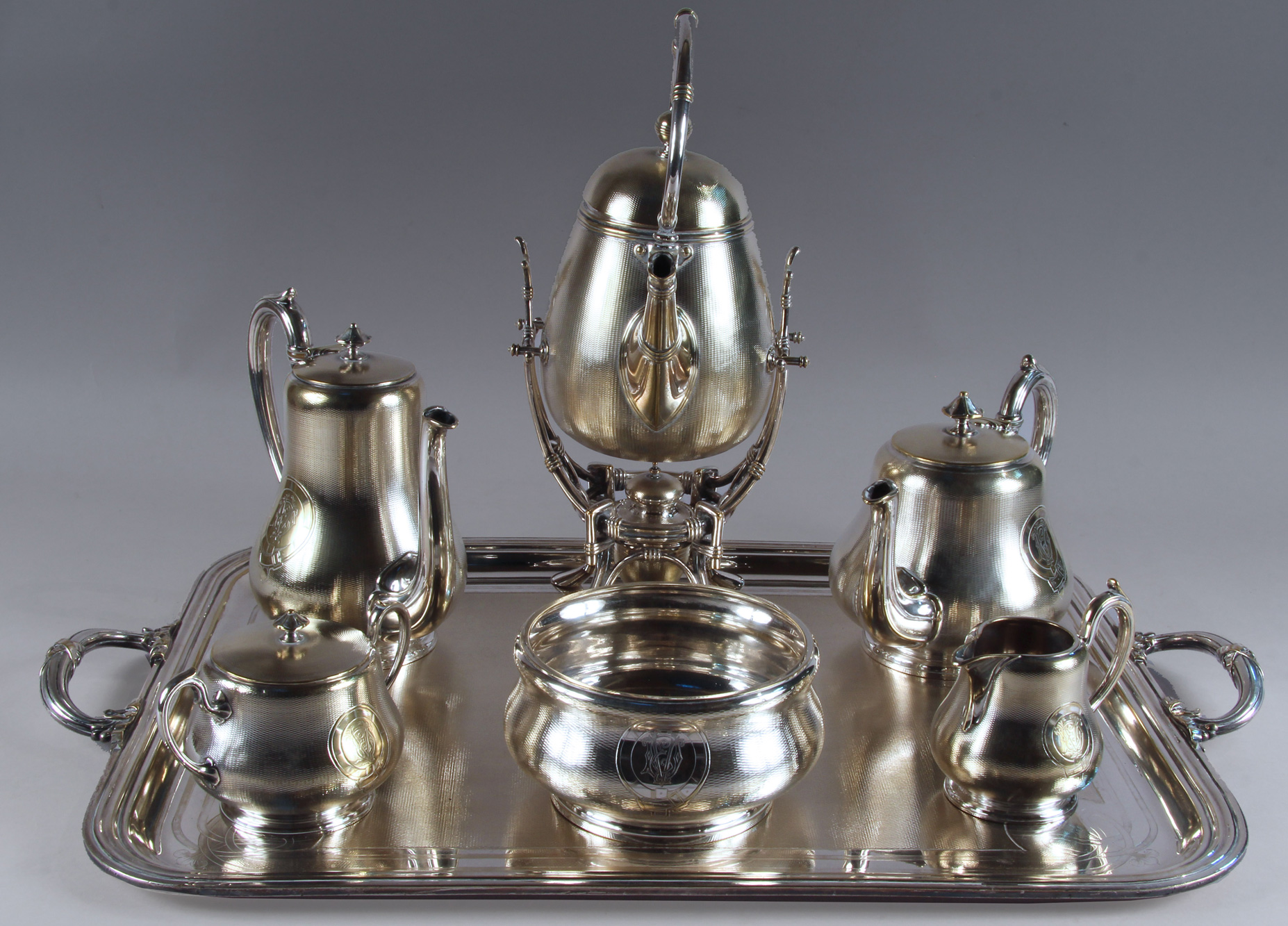  JUEGO DE METAL FRANCES CHRISTOFLE PARA TE Y CAFE.