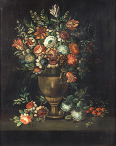 Lote 689: 'VASO CON  FLORES' 'VASO CON  FLORES'