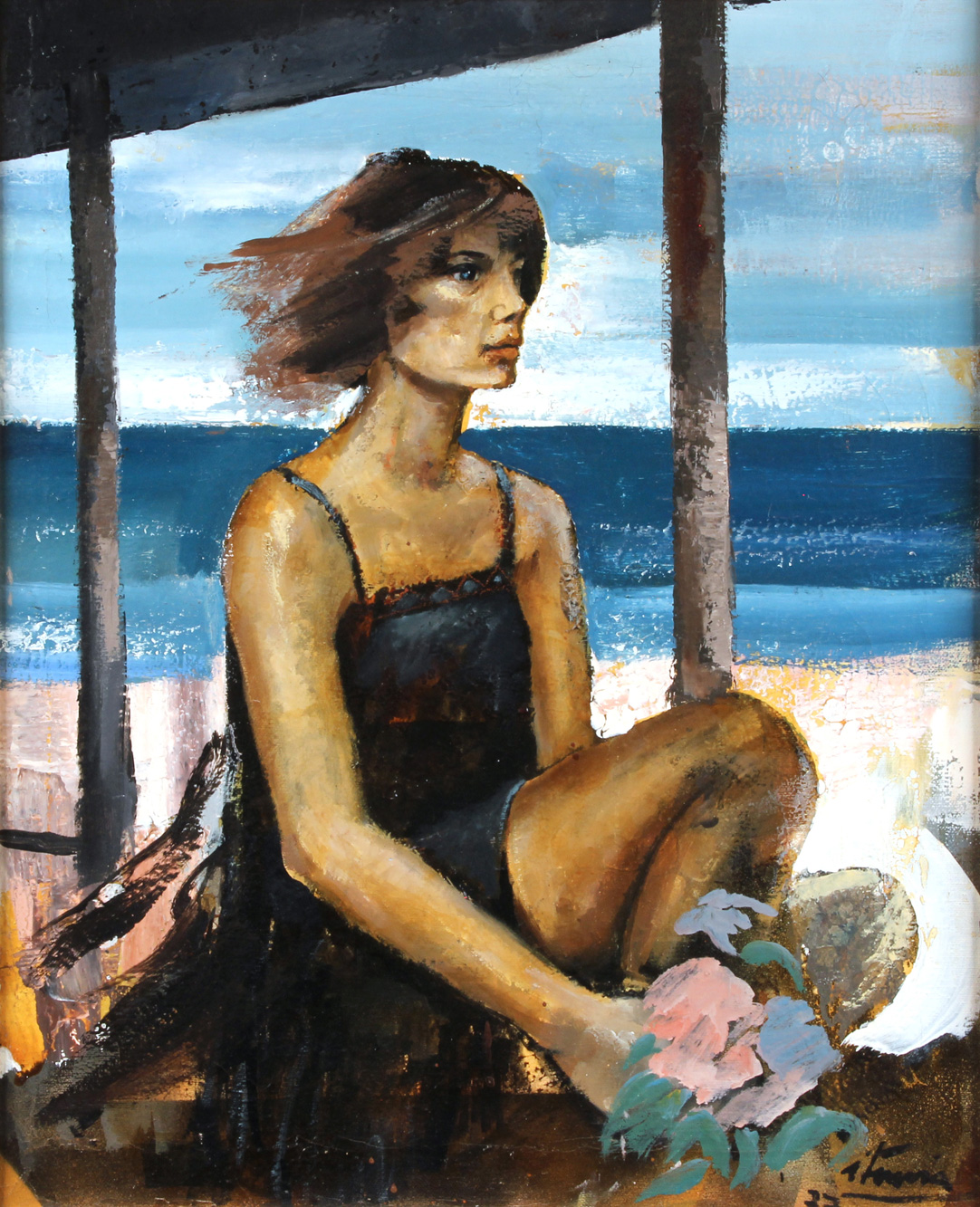 ITURRIA, Ignacio 'FIGURA FEMENINA FONDO DE MAR'