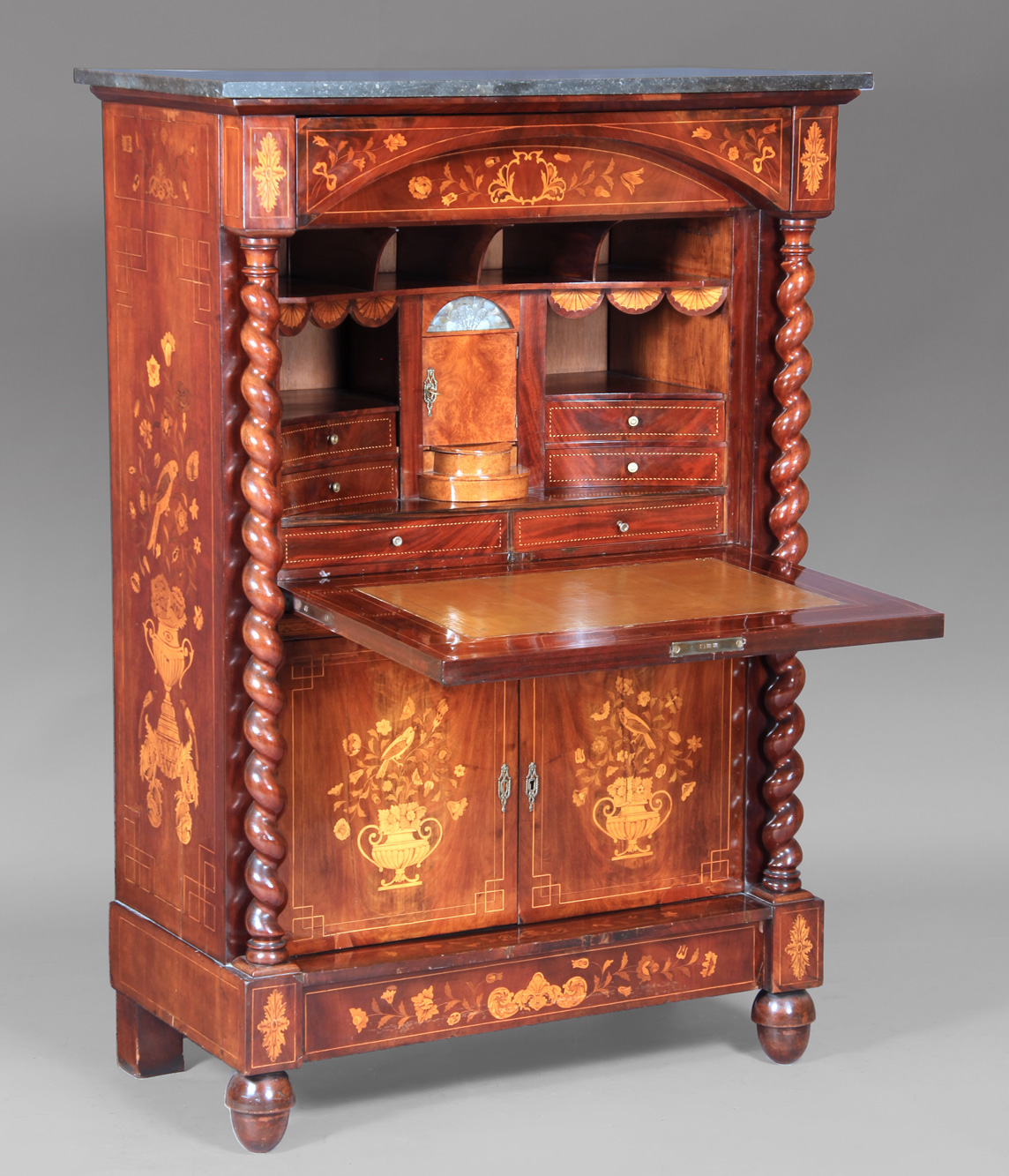  ANTIGUO SECRETAIRE ABATTANT HOLANDES DEL SIGLO XIX 