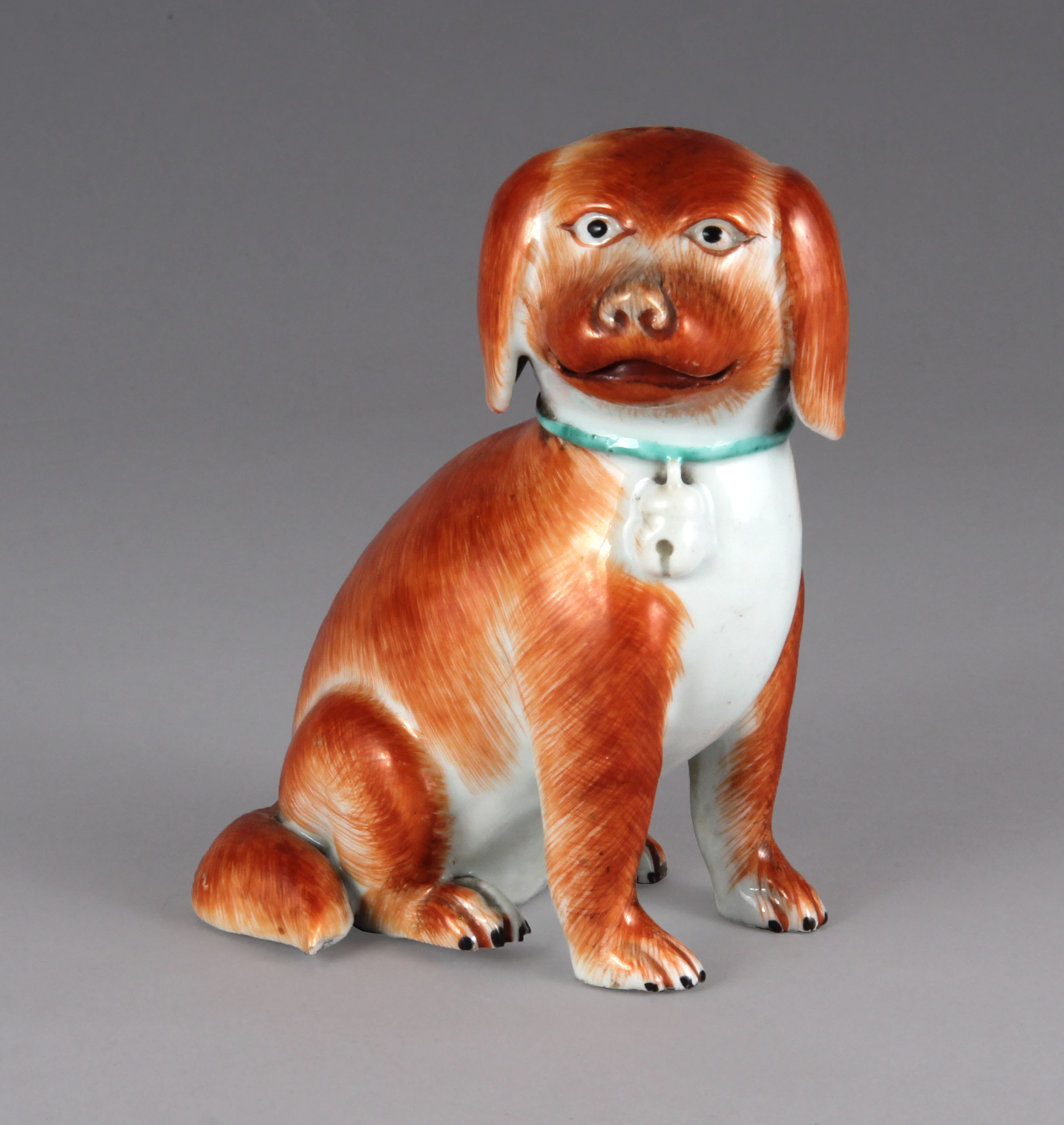  PERRO 'SPANIEL' DE PORCELANA CHINA COMPAÑIA DE INDIAS.