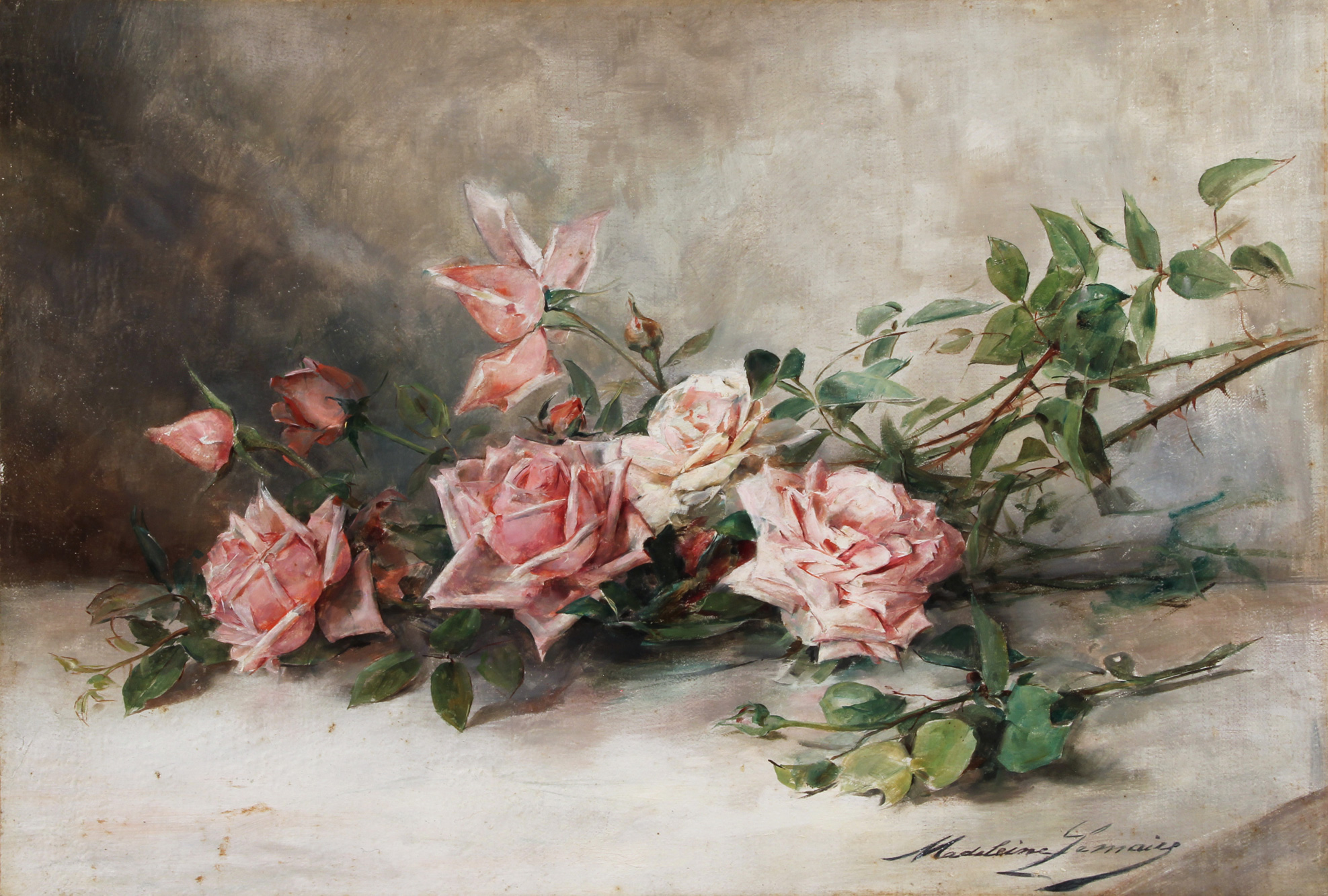 LEMAIRE, Madeleine Jeanne 'BRANCHES DE ROSES'