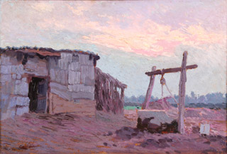 Lote 75: COLLIVADINO, Pio 'ATARDECER. RANCHO Y ALJIBE'