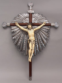 Lote 603: MUY IMPORTANTE CRUCIFIJO FILIPINO SIGLO XVIII. MUY IMPORTANTE CRUCIFIJO FILIPINO SIGLO XVIII.