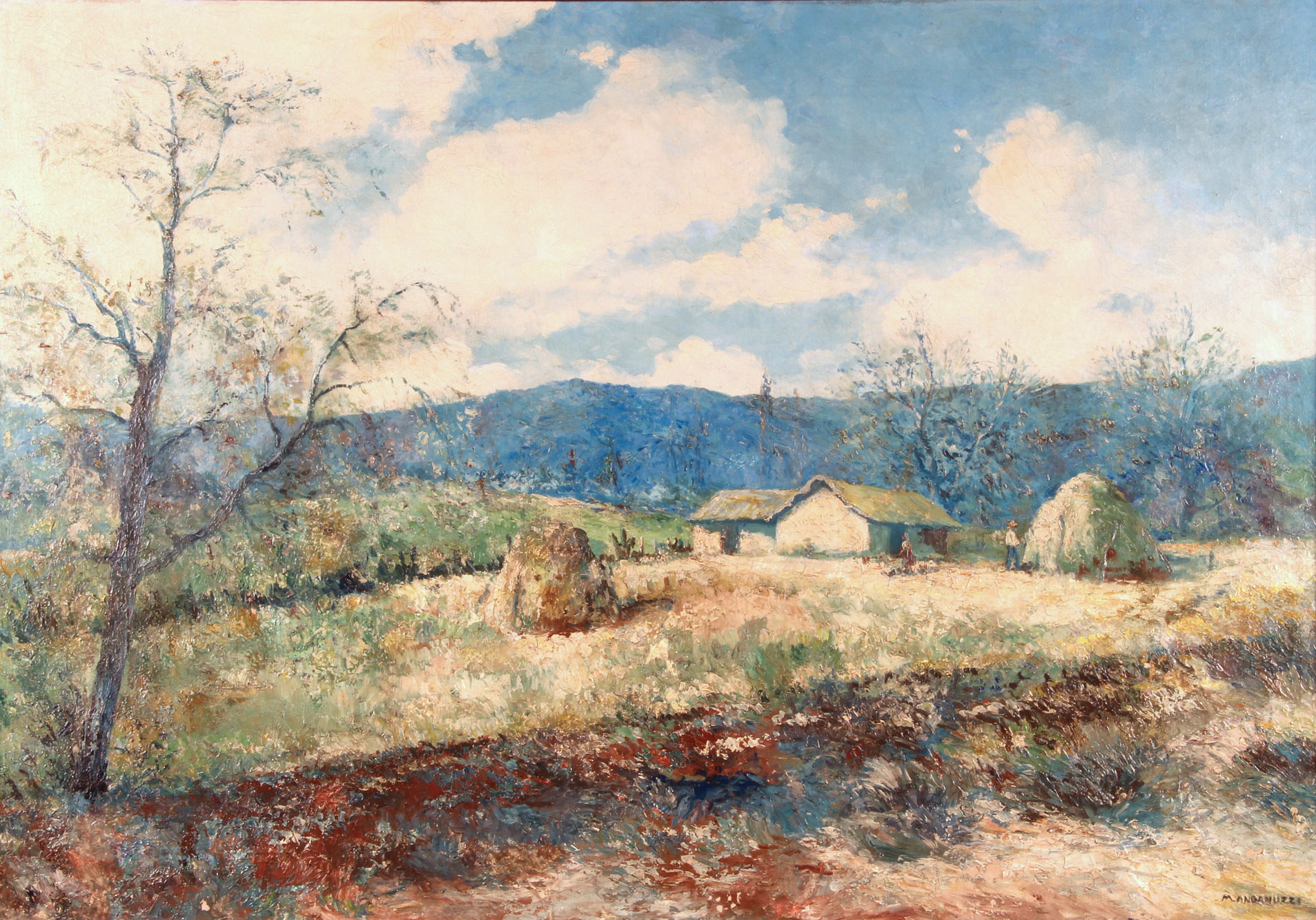 ANGANUZZI, Mario Nicolás 'PAISAJE CON RANCHO'