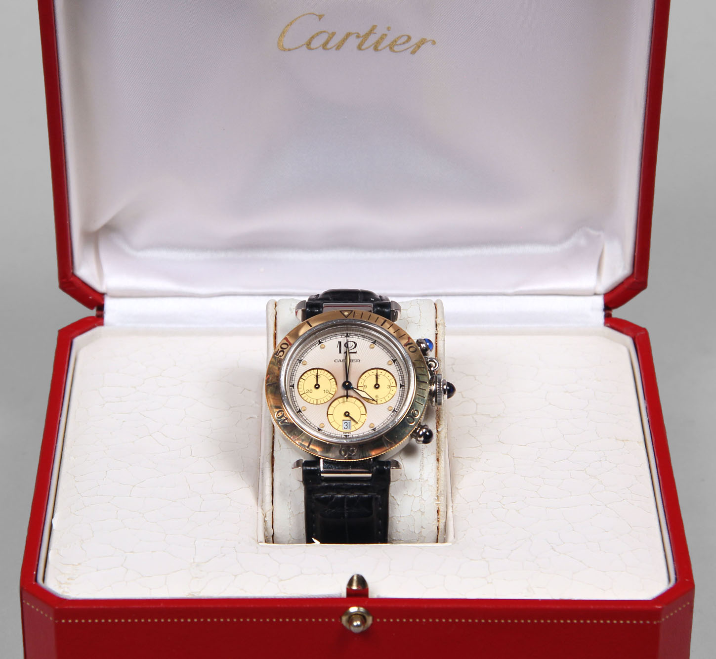  RELOJ PULSERA SUIZO PASHA CHRONO DE CARTIER.