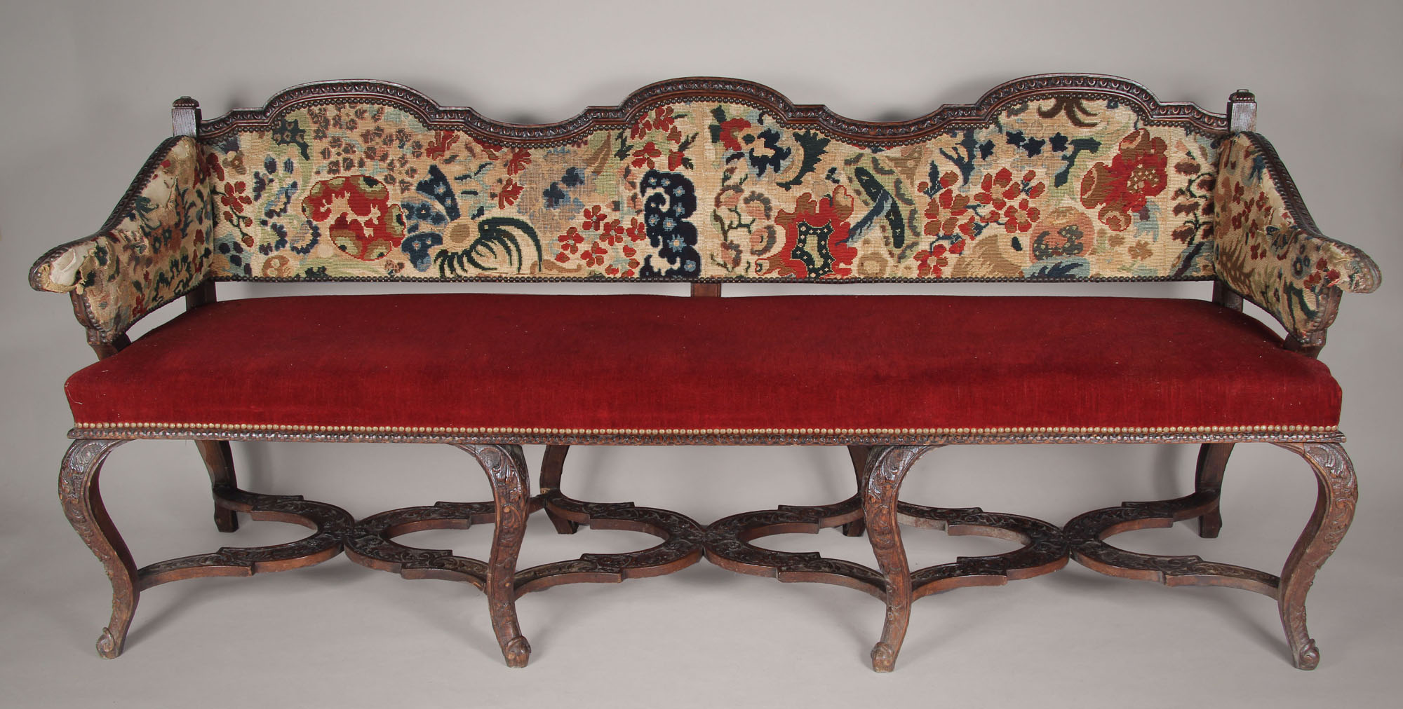  ANTIGUO SOFA FRANCES DE EPOCA REGENCE. 