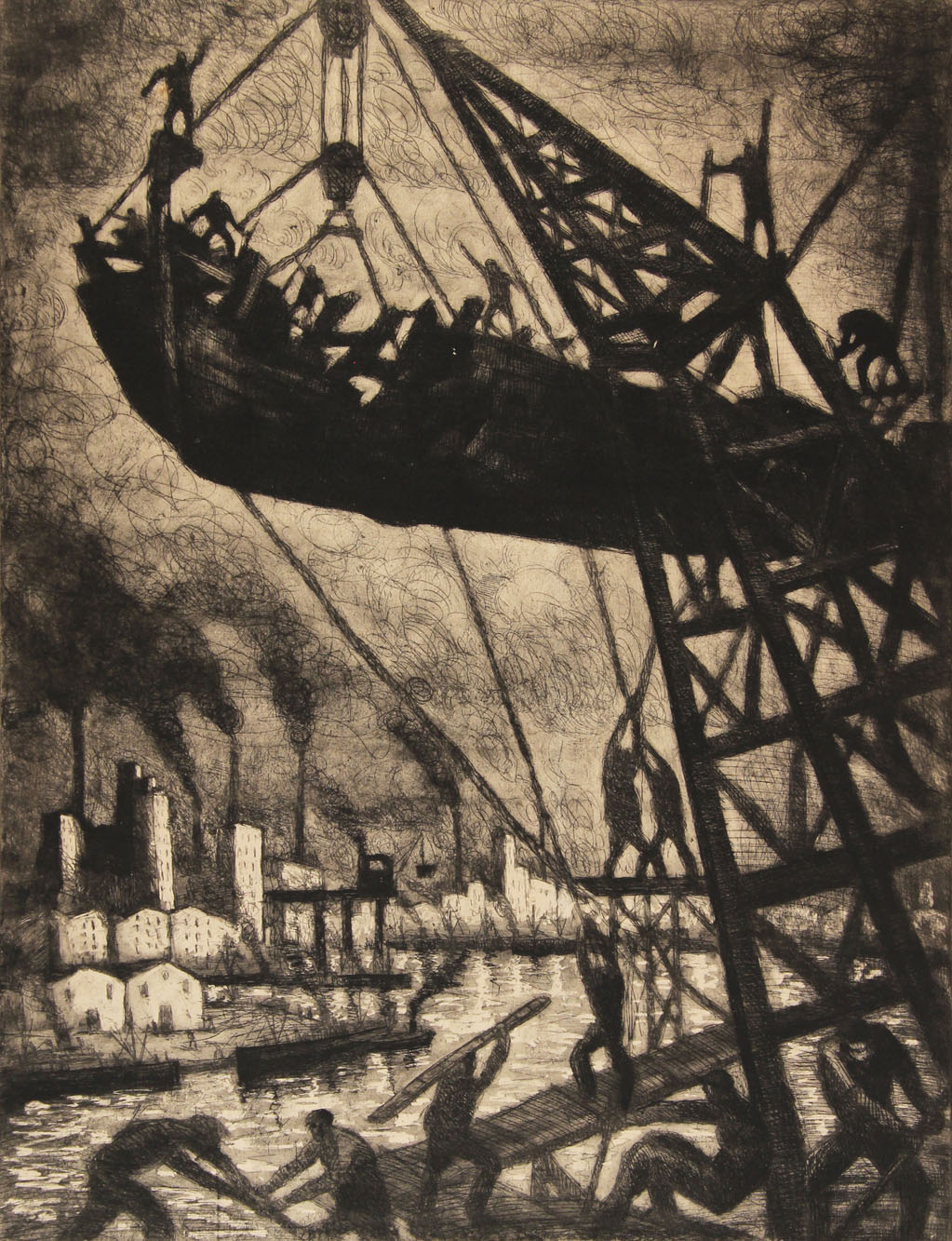 QUINQUELA MARTIN, Benito 'LA GRUA Y SU PRESA' 