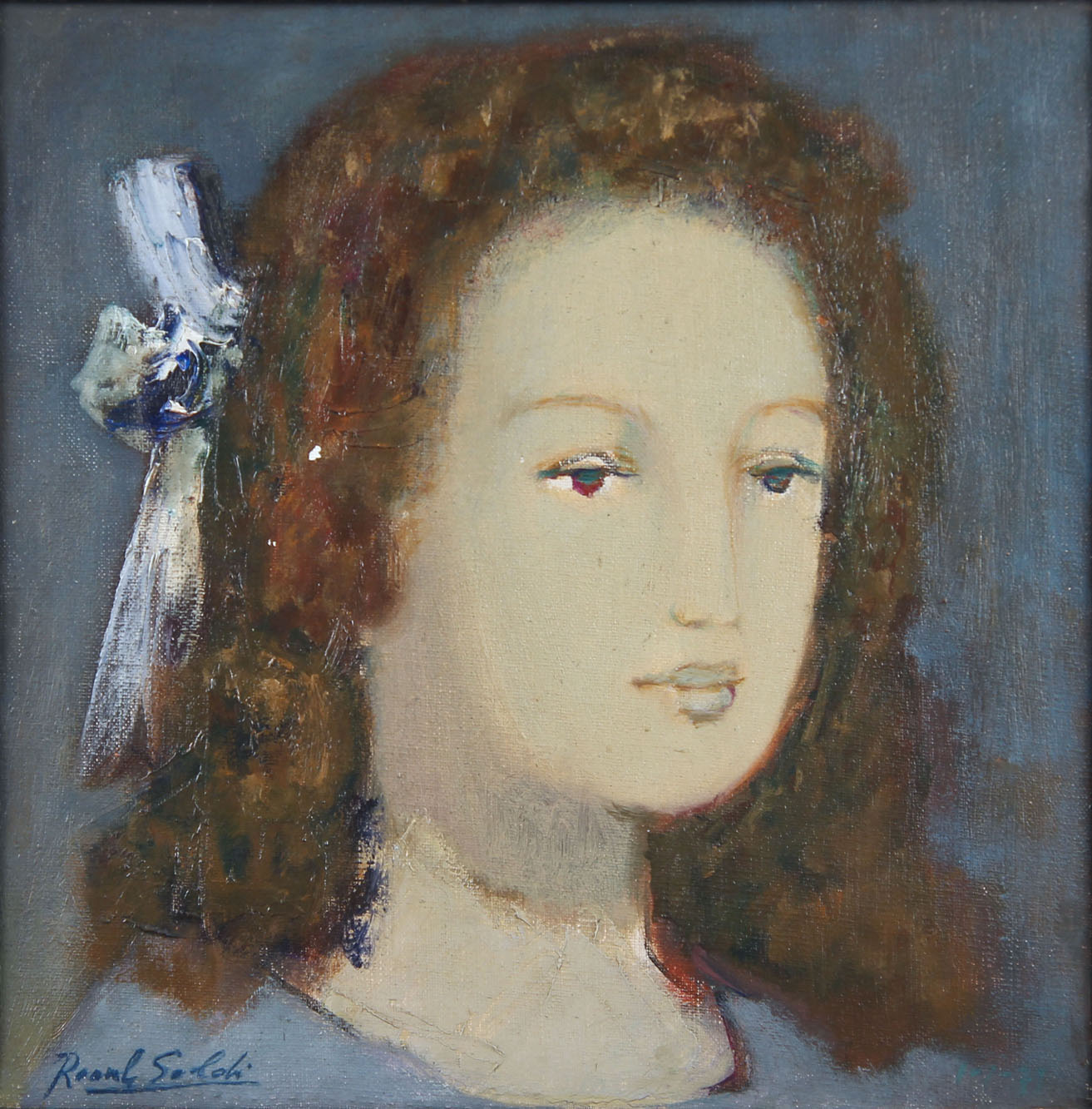 SOLDI, RAUL RETRATO DE CHICA CON MOÑO