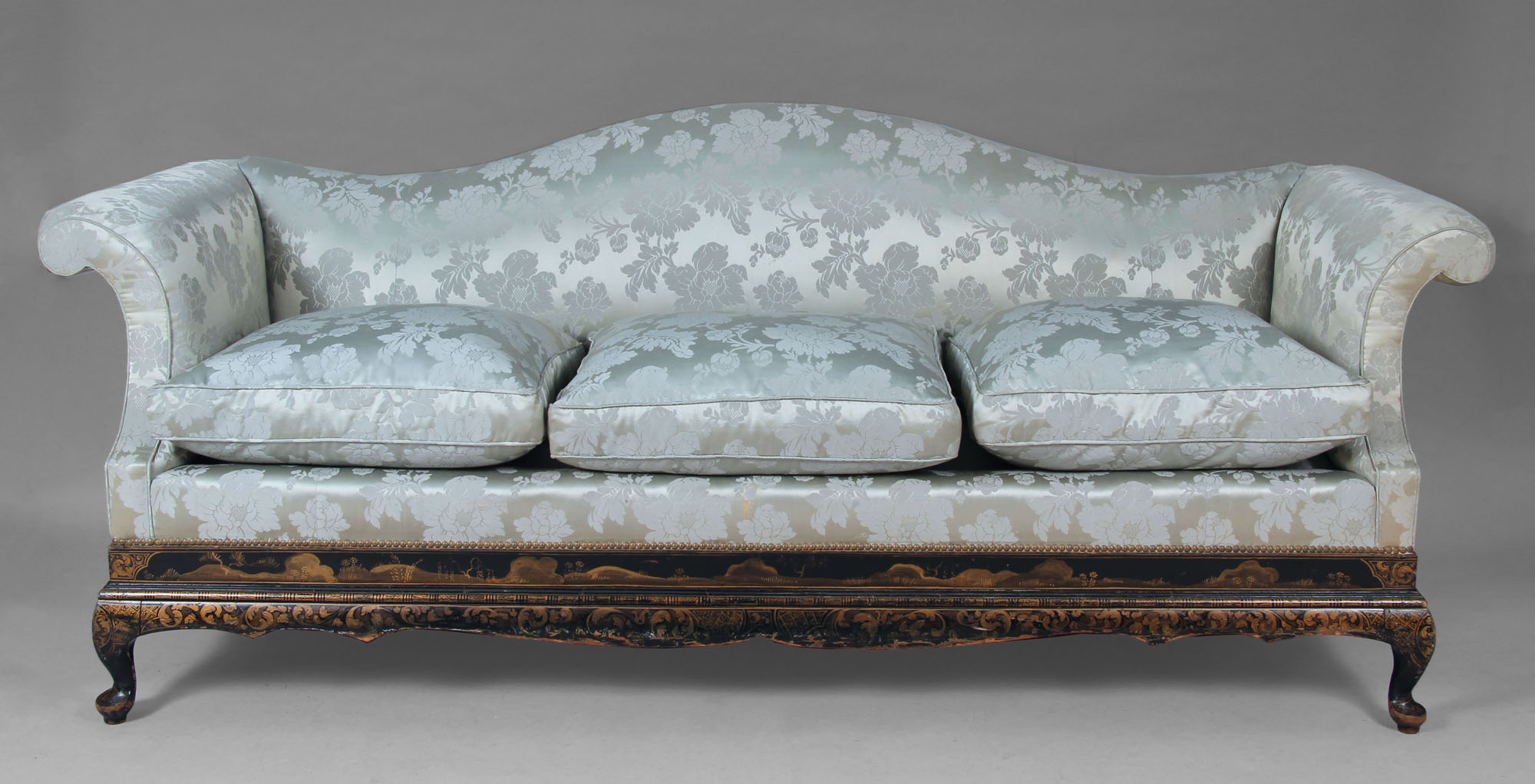  ANTIGUO SOFA INGLES DE ESTILO QUEEN ANNE. 