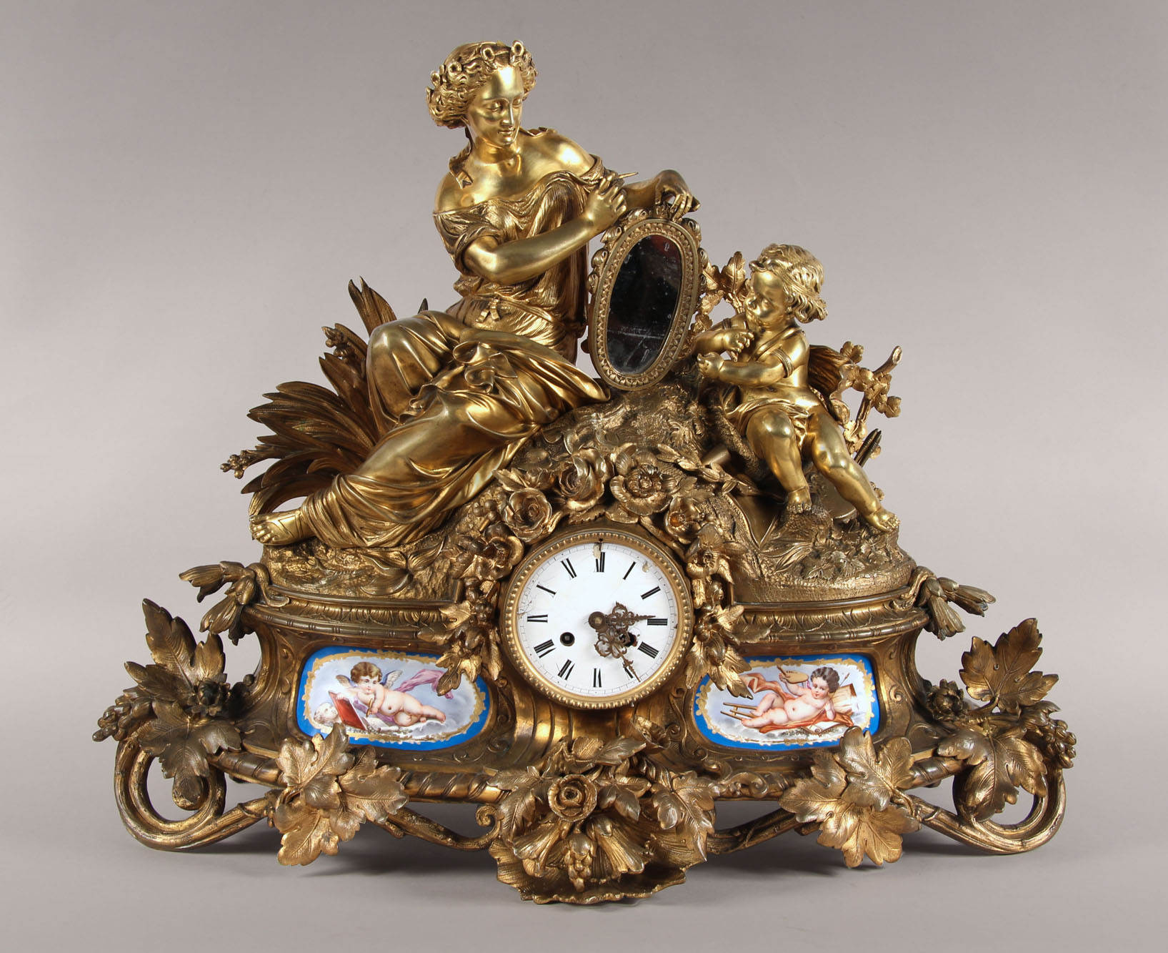 ANTIGUO RELOJ DE APOYO FRANCES SIGLO XIX. ANTIGUO RELOJ DE APOYO FRANCES SIGLO XIX.
