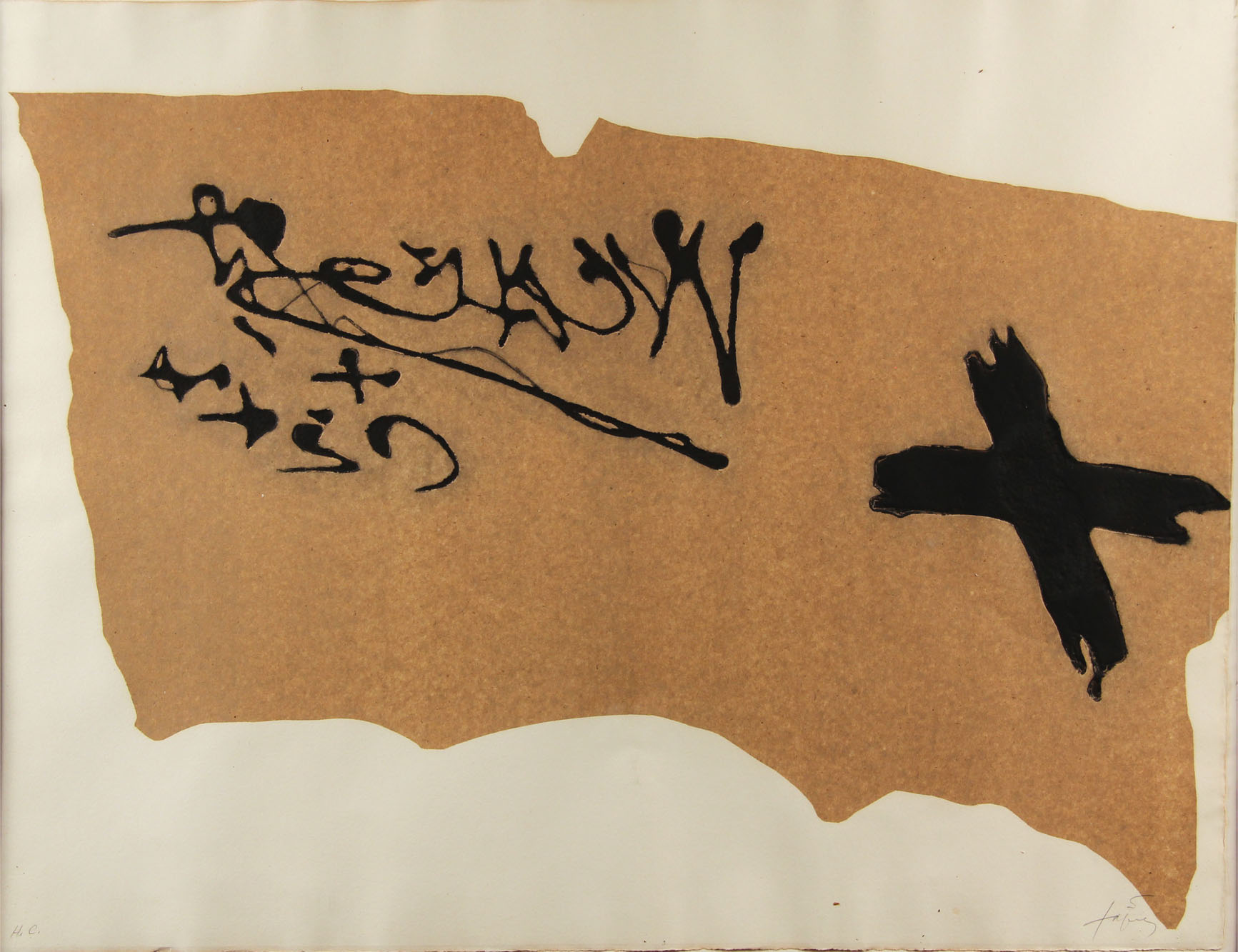 TAPIES , Antoni 'SIN TITULO'