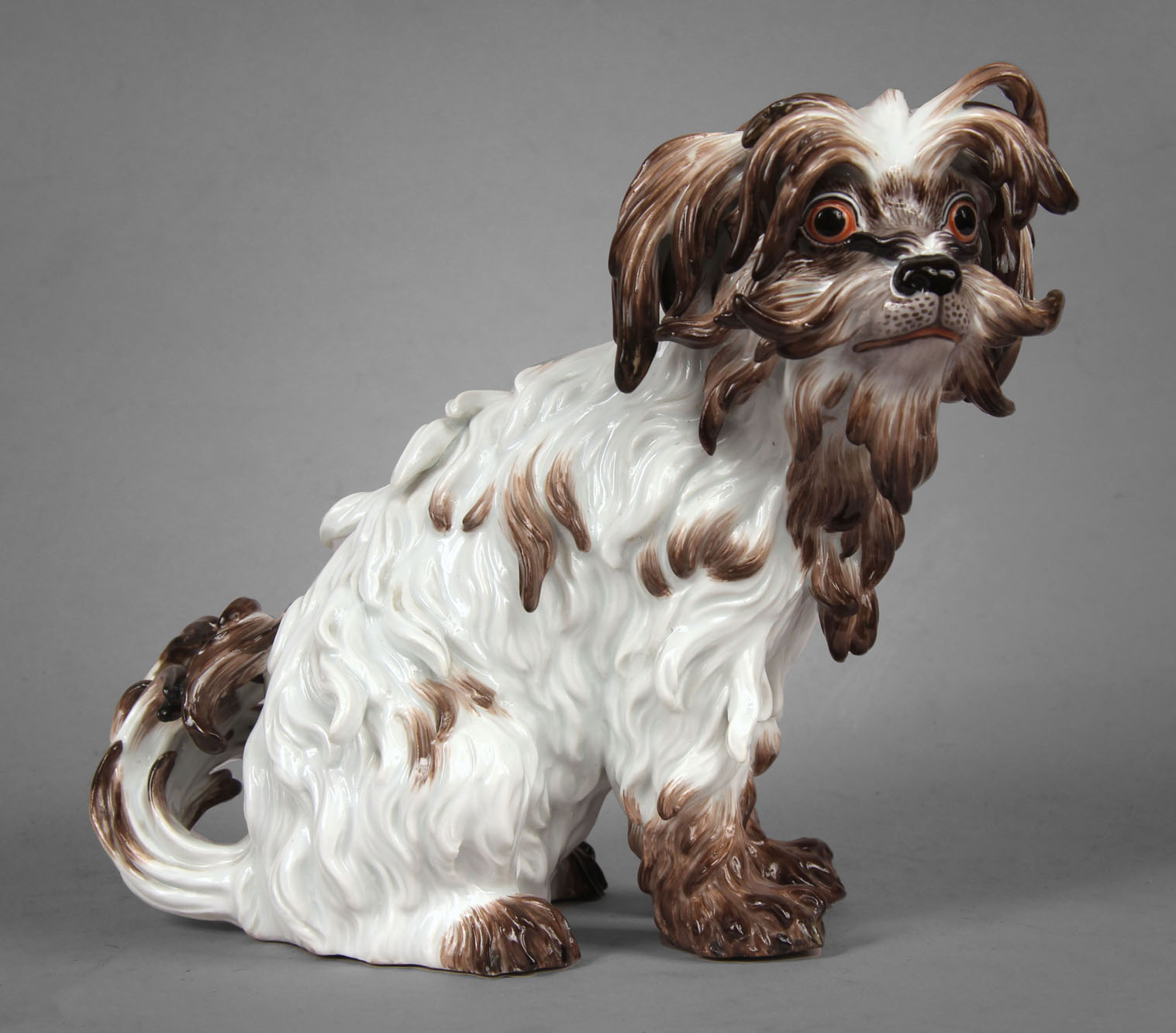 'BOLOGNESE TERRIER' DE PORCELANA ALEMANA DE MEISSEN. 'BOLOGNESE TERRIER' DE PORCELANA ALEMANA DE MEISSEN.