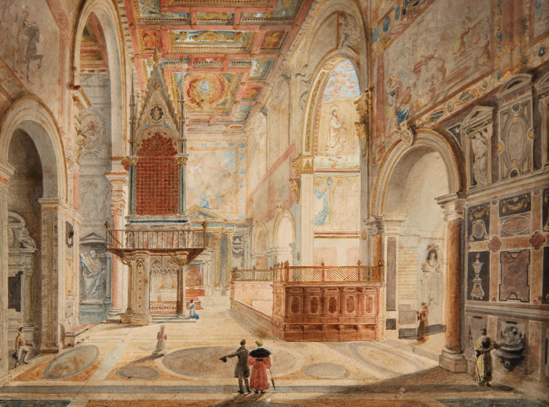 ANONIMO 'INTERIOR DE IGLESIA' 