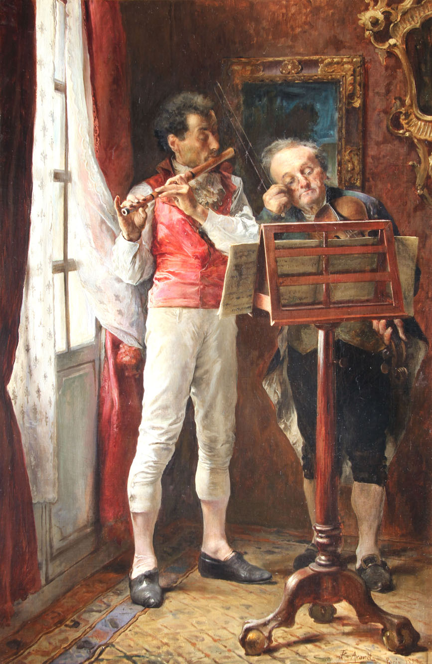 JIMENEZ ARANDA, José 'ENSAYO DE DUO PARA VIOLIN Y FLAUTA� 