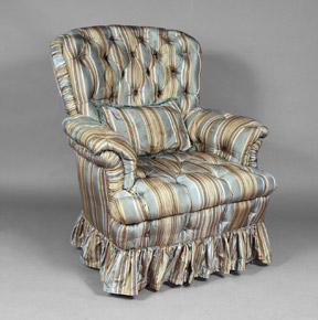 Lote 278: SILLON BERGERE CONFORTABLE TOTALMENTE TAPIZADO. SILLON BERGERE CONFORTABLE TOTALMENTE TAPIZADO.