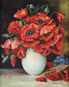 Lote 127: 'VASO CON FLORES'  'VASO CON FLORES' 