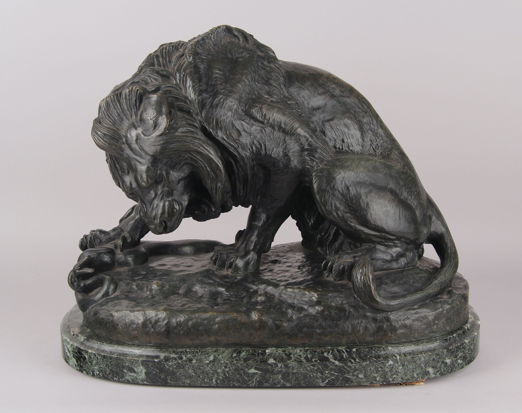 BARYE, Antoine Louis 'LION AU SERPENT'