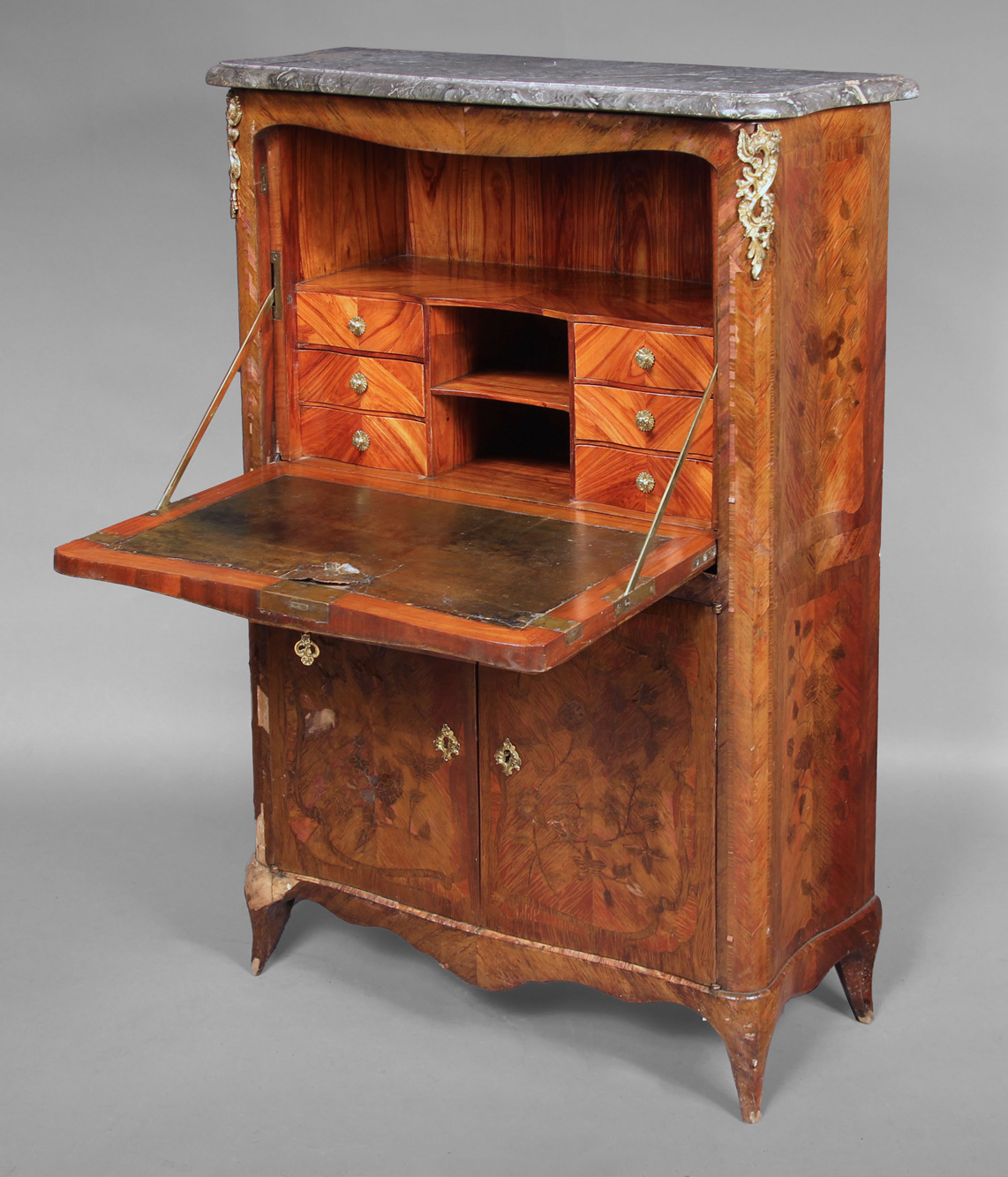  ANTIGUO SECRETAIRE FRANCES DE EPOCA LUIS XV. 