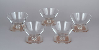 Lote 457: ONCE COPAS FRANCESAS SELLADAS LALIQUE.  ONCE COPAS FRANCESAS SELLADAS LALIQUE. 