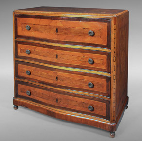 Lote 145: ANTIGUA COMODA SECRETAIRE ITALIANA. ANTIGUA COMODA SECRETAIRE ITALIANA.