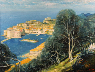 Lote 29: LECOQUE, Alois 'VISTA DE DUBROVNIK (RAGUSA)' 