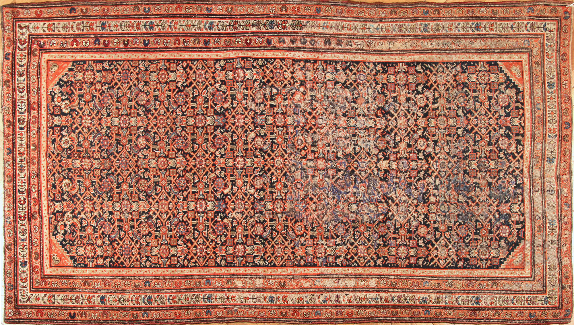  ALFOMBRA PERSA SENNEH DE LANA TEJIDA A MANO. 