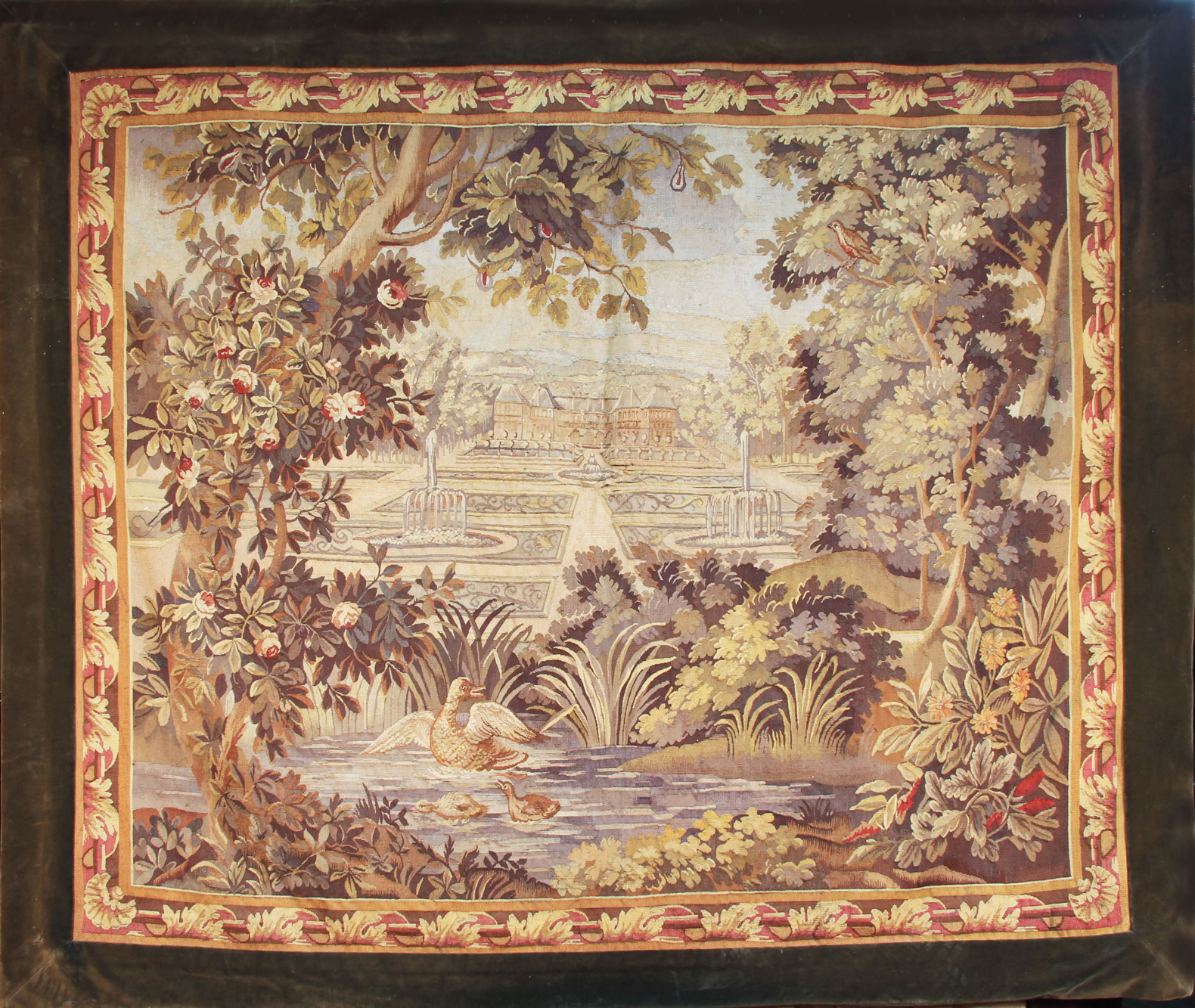  ANTIGUA TAPICERIA FRANCESA DEL SIGLO XIX. 