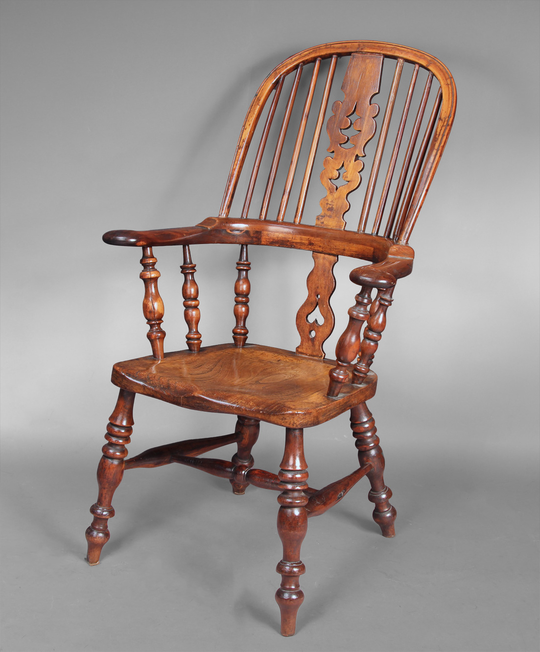  ANTIGUO SILLON INGLES WINDSOR DE EPOCA VICTORIANA. 