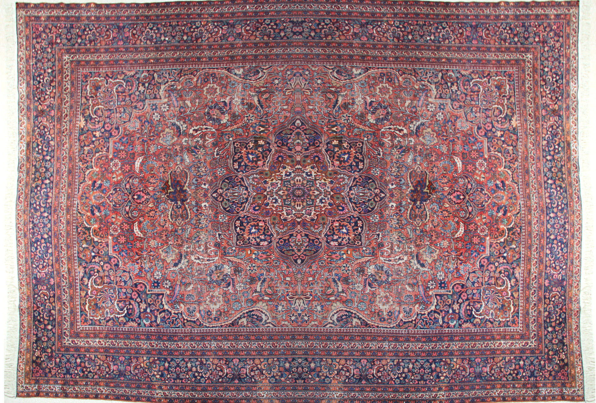 GRAN ALFOMBRA PERSA TABRIZ DE LANA TEJIDA A MANO. GRAN ALFOMBRA PERSA TABRIZ DE LANA TEJIDA A MANO.