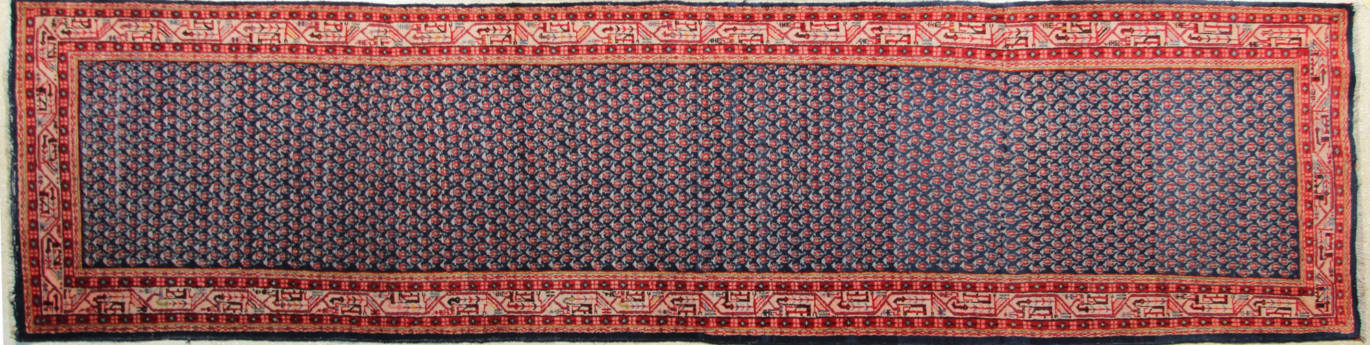  ALFOMBRA CAMINO PERSA DE LANA TEJIDA A MANO. 