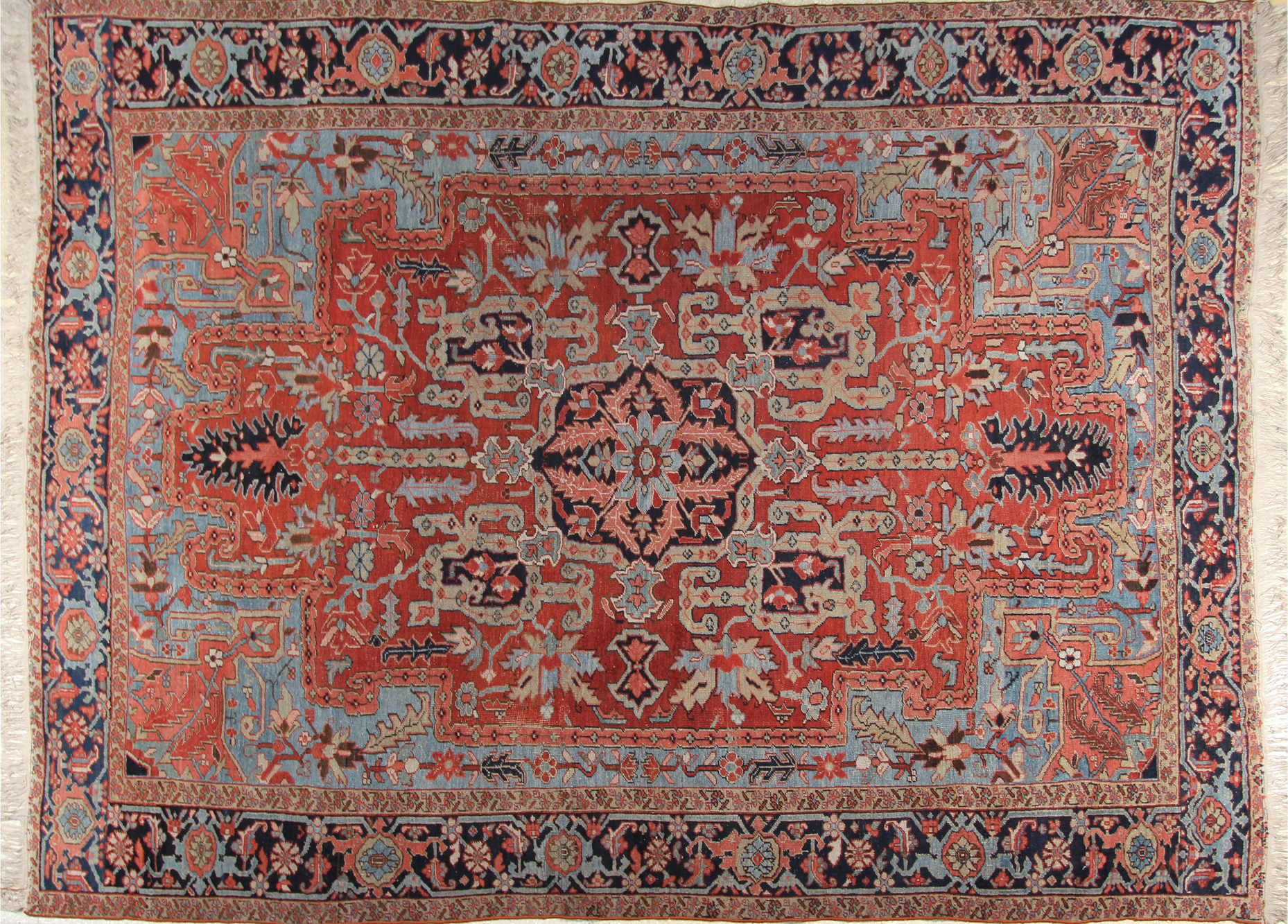  ALFOMBRA PERSA HERIZ DE LANA TEJIDA A MANO. 