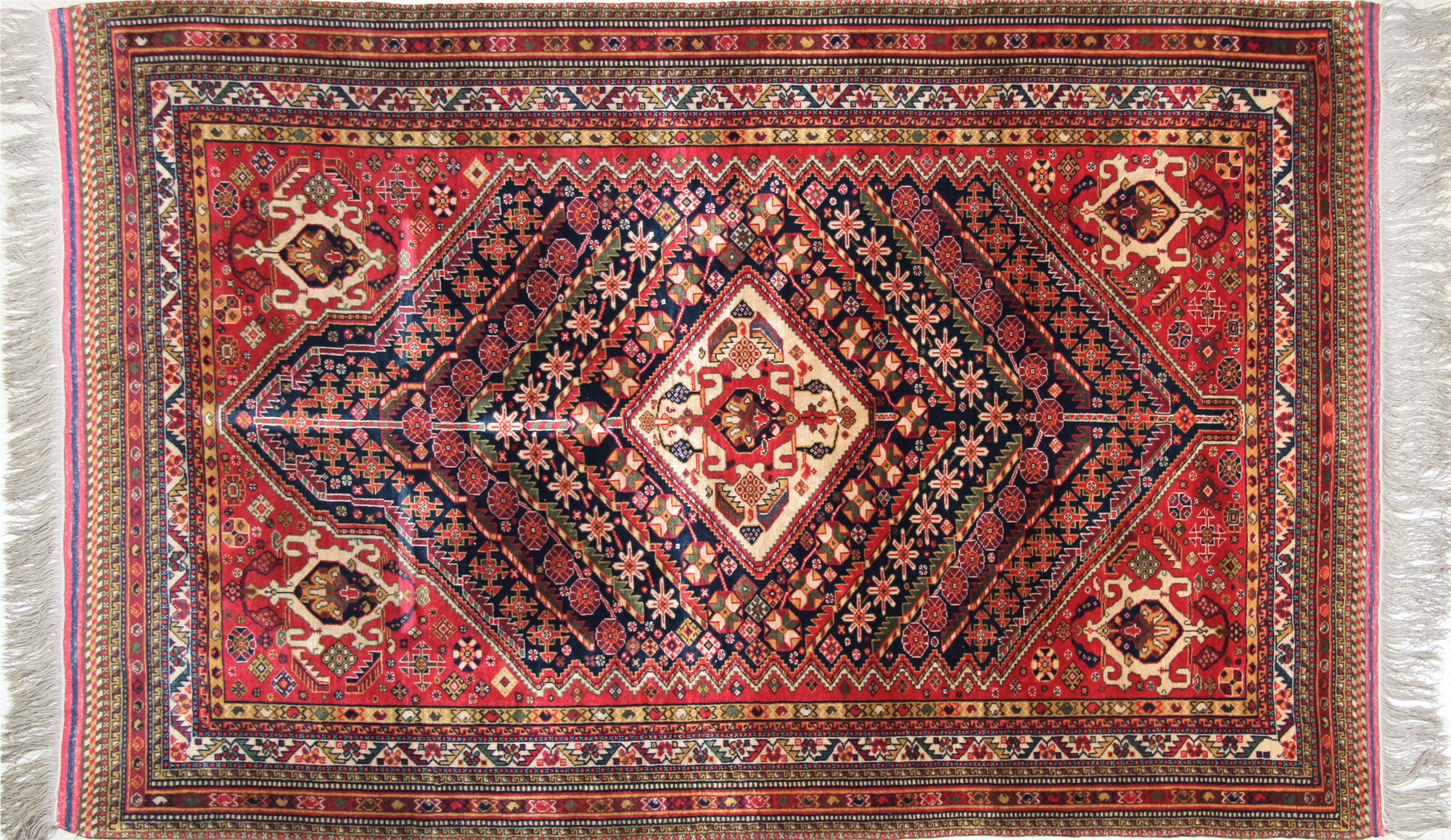  ALFOMBRA PERSA KESHAN DE LANA TEJIDA A MANO. 