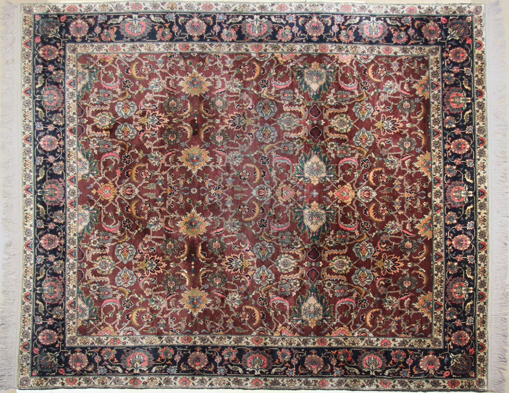  ALFOMBRA PERSA TABRIZ DE LANA TEJIDA A MANO. 