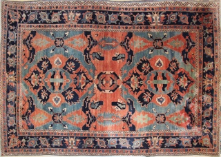 Lote 329: GRAN ALFOMBRA AGRA DE LANA TEJIDA A MANO.  GRAN ALFOMBRA AGRA DE LANA TEJIDA A MANO. 