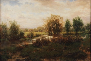 Lote 41: KINDERMANS, Jean Baptiste 'PAISAJE CON CURSO DE AGUA' 