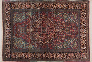 Lote 339: ALFOMBRA PERSA TEHERAN DE LANA TEJIDA A MANO.  ALFOMBRA PERSA TEHERAN DE LANA TEJIDA A MANO. 