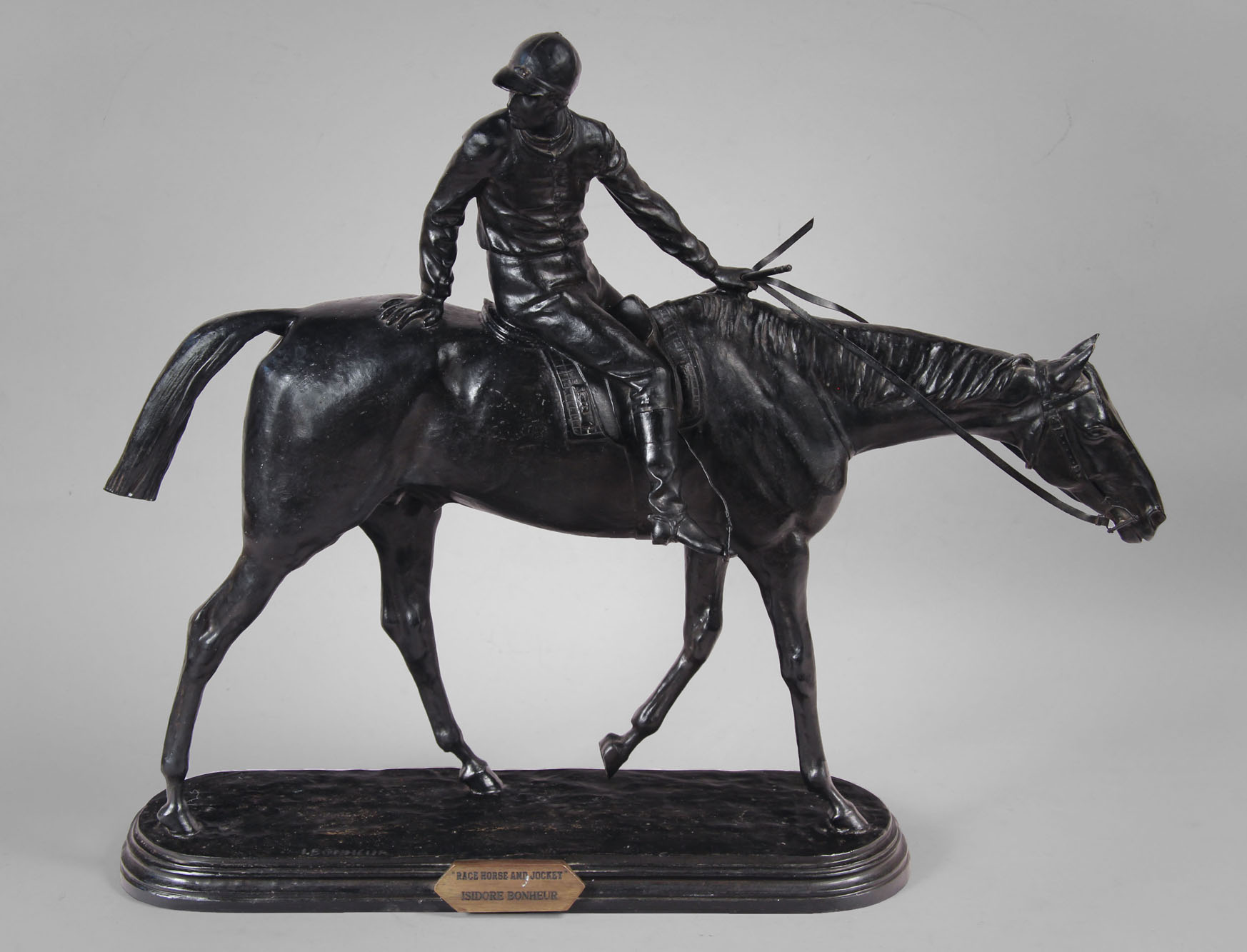 BONHEUR, Isidore Jules 'RACE HORSE AND JOCKEY'