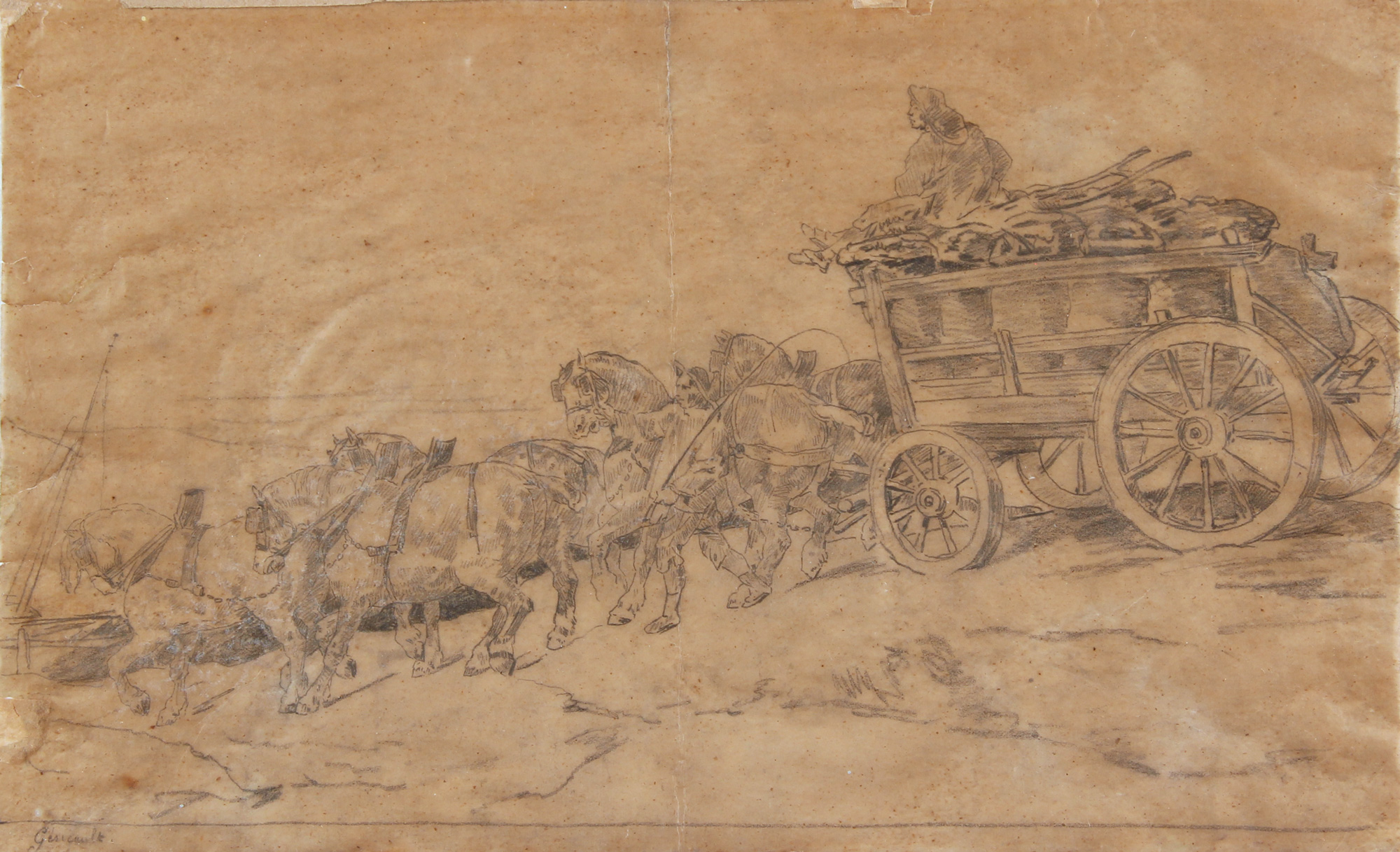 GERICAULT, Théodore 'LE CHARIOT DE CHARBON'