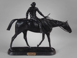 Lote 299: BONHEUR, Isidore Jules 'RACE HORSE AND JOCKEY'