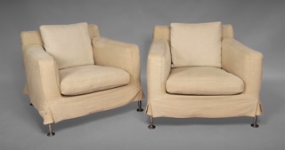 Lote 144: PAR DE SILLONES ITALIANOS DISEÑO DE ANTONIO CITTERIO.  PAR DE SILLONES ITALIANOS DISEÑO DE ANTONIO CITTERIO. 