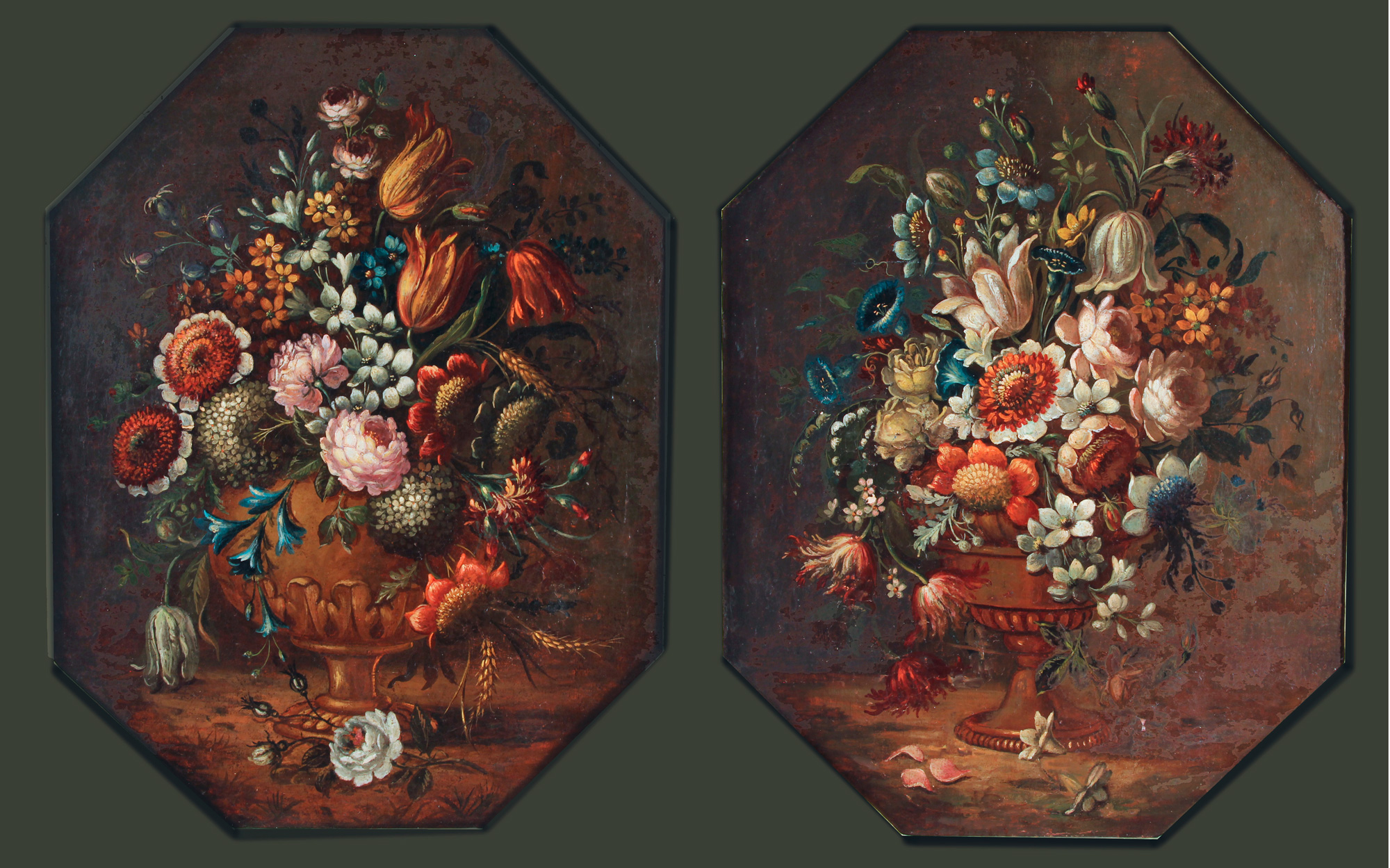 ANONIMO 'VASOS CON FLORES