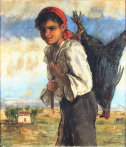 Lote 107: CUENCA MUÑOZ, Rafael 'NIÑO CON GALLO'