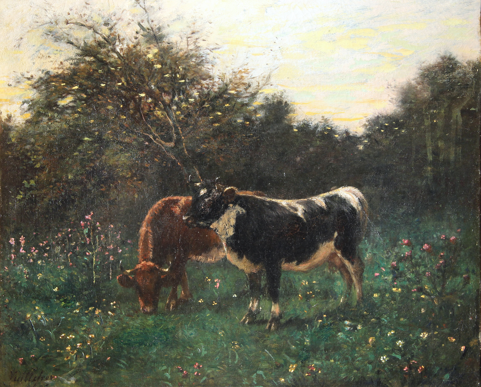 DE VUILLEFROY, Félix Dominique  'VACAS PASTANDO' 